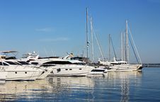 Row Of Yachts In Marina Stock Image Row Of Yachts In Marina Stock Image
