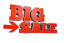 BIG SALE Text Royalty Free Stock Photography