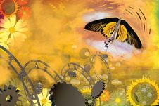 Butterfly And Future Stock Photography Butterfly And Future Stock Photography