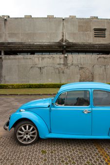 Old Car And Old Wall Stock Photography Old Car And Old Wall Stock Photography