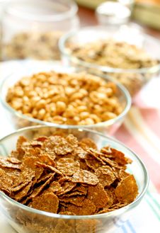 Muesli In Glass Bowl Royalty Free Stock Images Muesli In Glass Bowl Royalty Free Stock Images