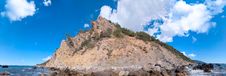 Panorama Of Small Desert Island Among Ocean Royalty Free Stock Image Panorama Of Small Desert Island Among Ocean Royalty Free Stock Image
