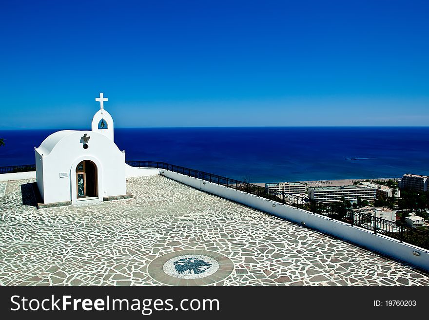 Little church in Rhodes ,Greece