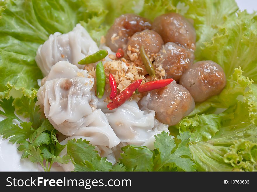 Tapioca Ball With Pork Filling