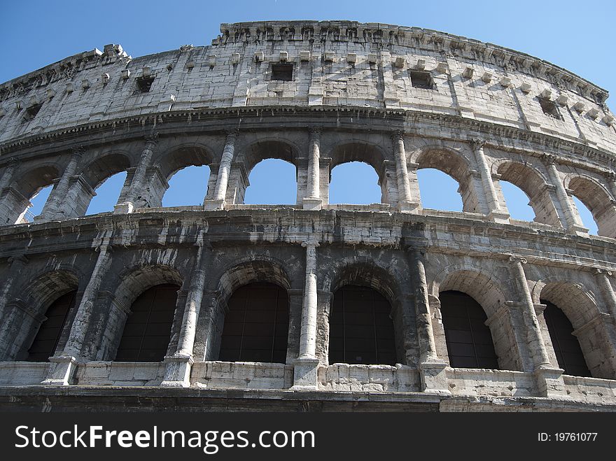 The coloseum. Romanity's symbol and most famous monument of the city