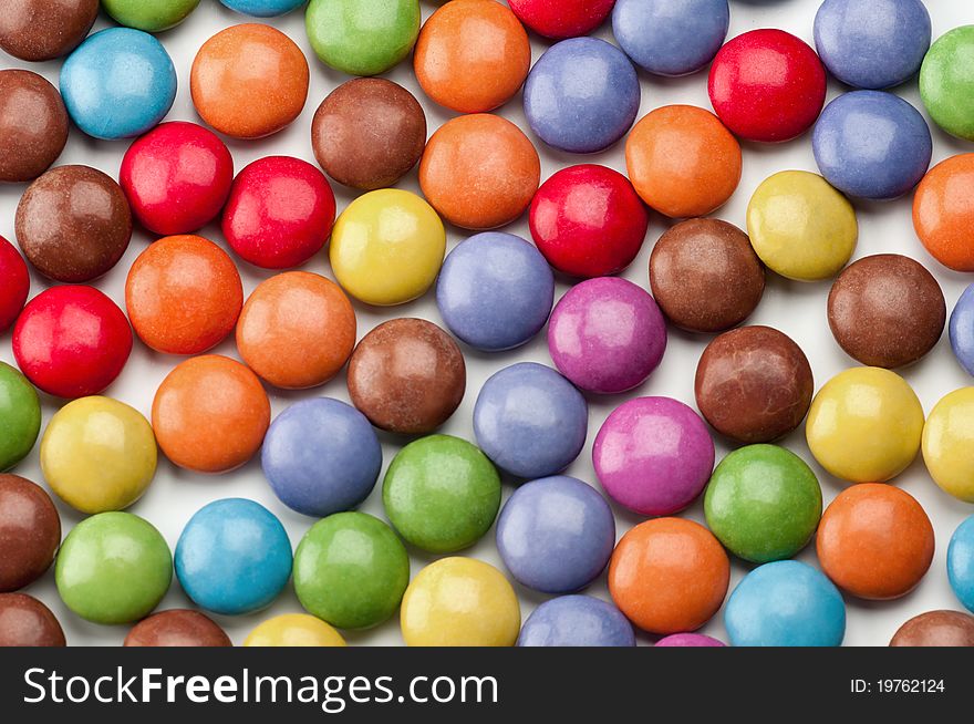 Background of round clorfull candys. Background of round clorfull candys