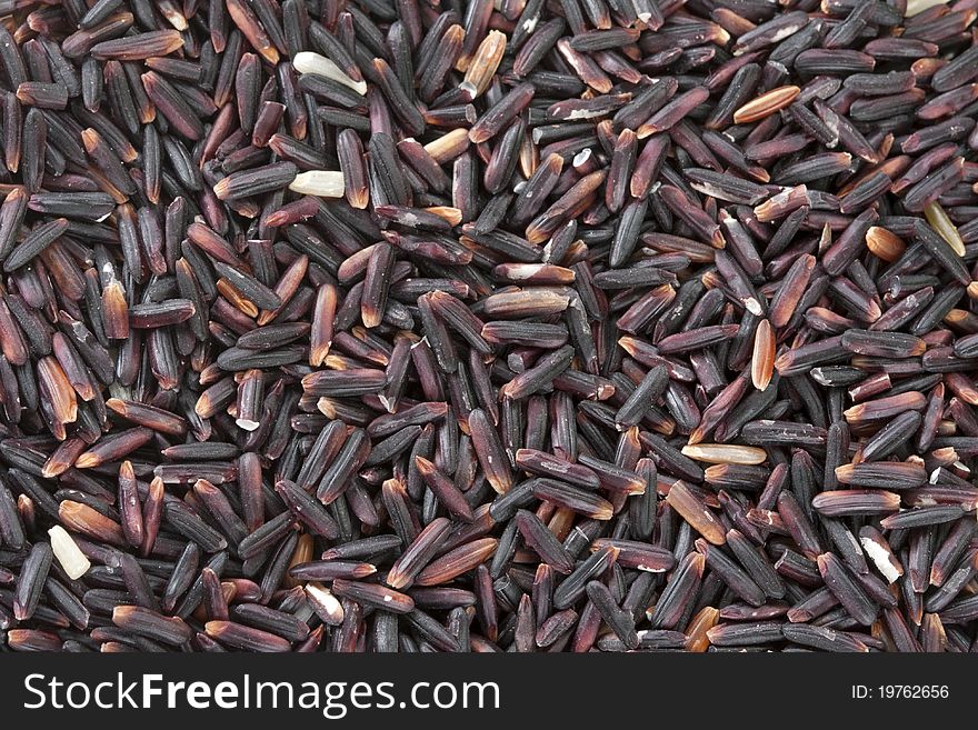 Black raice grain for healthy. Black raice grain for healthy.