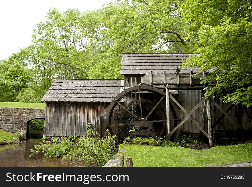 Historic Grist Mill on the Blue Ridge Parkway called Malby Mill