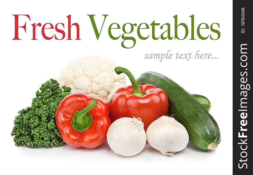 Fresh Vegetables Isolated