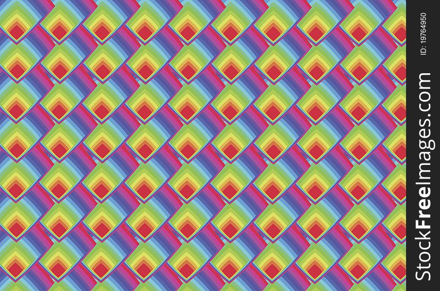 Pattern in rainbow colors for gay flag or texture