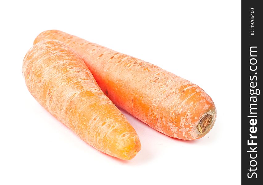 Carrot slices lying on white background isolated. Carrot slices lying on white background isolated