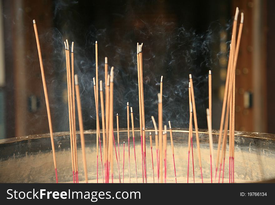 Buddhist temple incense