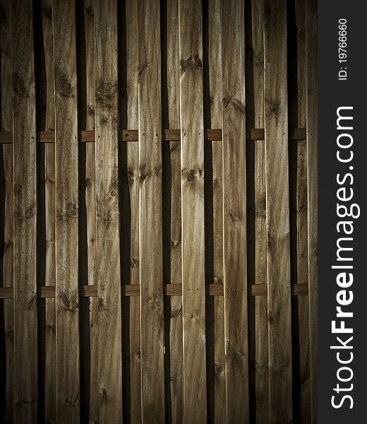 Play of lights on wooden wall