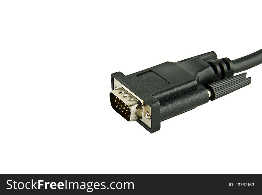 Cable converter isolated on white