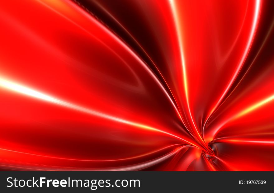 Abstract background of the red line with reflections. Abstract background of the red line with reflections