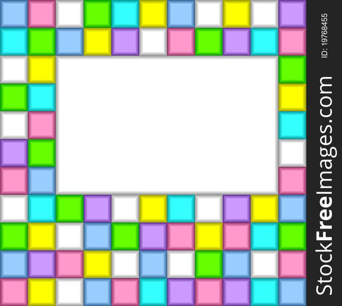 Abstract background with a place for the text. Consists of color squares. Abstract background with a place for the text. Consists of color squares.