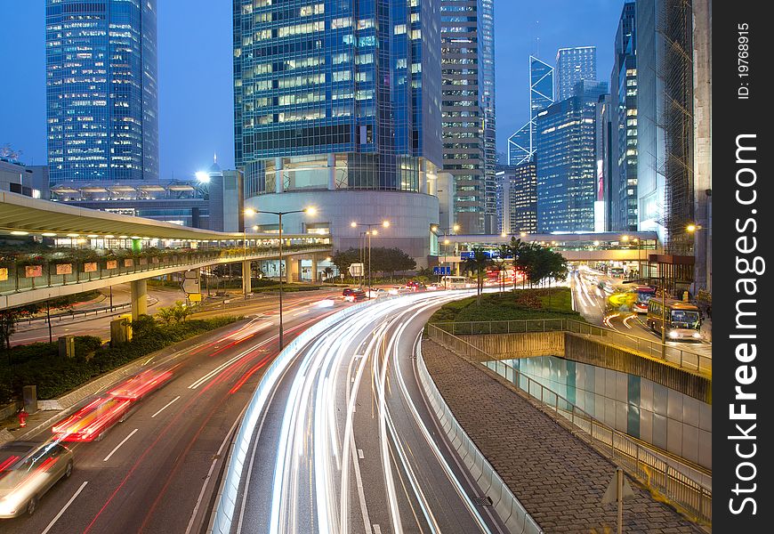 Traffic in busy moment at night. Traffic in busy moment at night