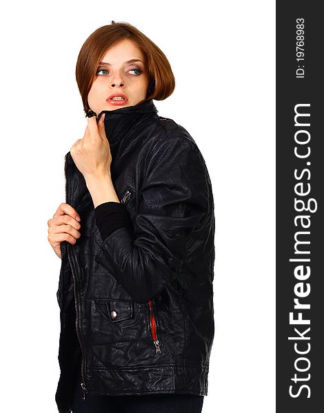 Girl In Black Jacket