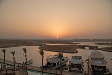 Sunset In Marsa Alam Bay Egypt Stock Photography