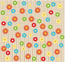Flower Seamless Background Design In Vector Stock Image Flower Seamless Background Design In Vector Stock Image