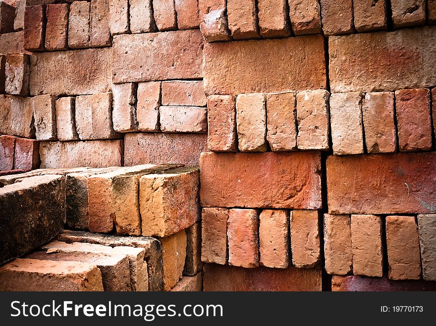 Plaster background with brick wall. Plaster background with brick wall