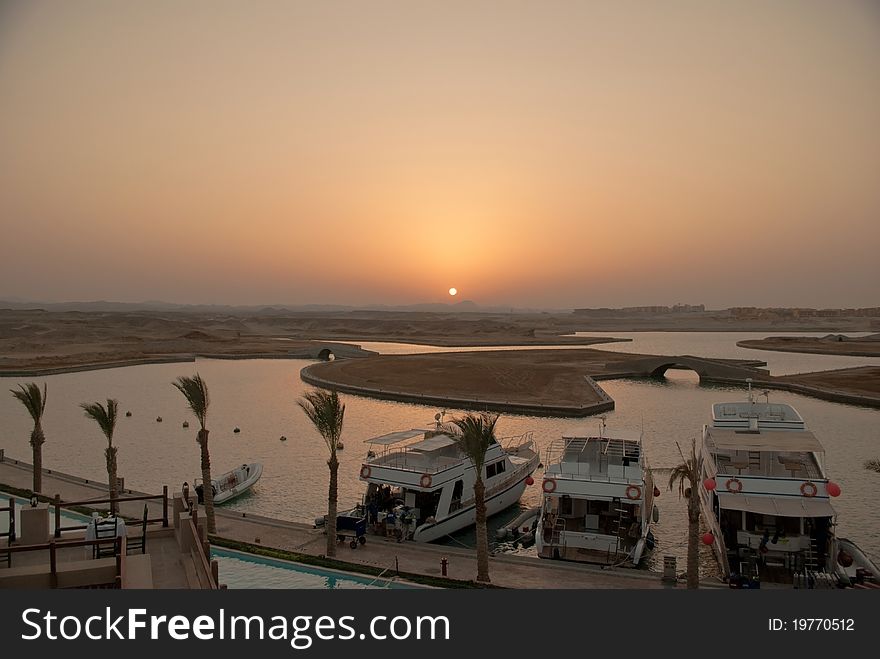 Sunset In Marsa Alam Bay Egypt