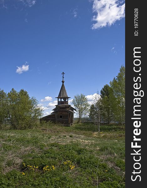 Abandoned wooden chapel from an abandoned village in Karelia (North-Western Russia). Abandoned wooden chapel from an abandoned village in Karelia (North-Western Russia)