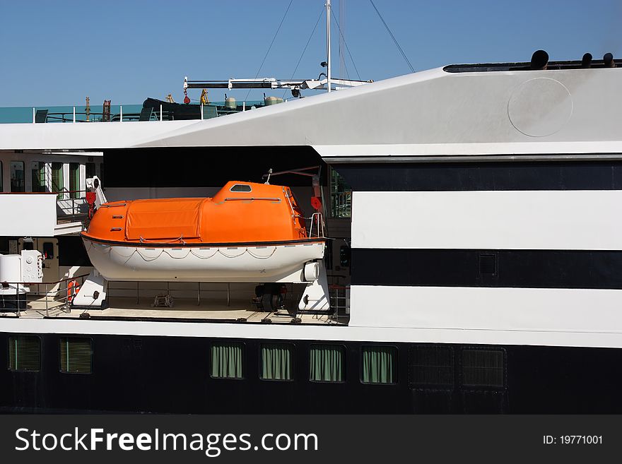 Lifeboat Of Cruise Ship