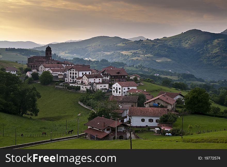 Mountain village in the north of Spain