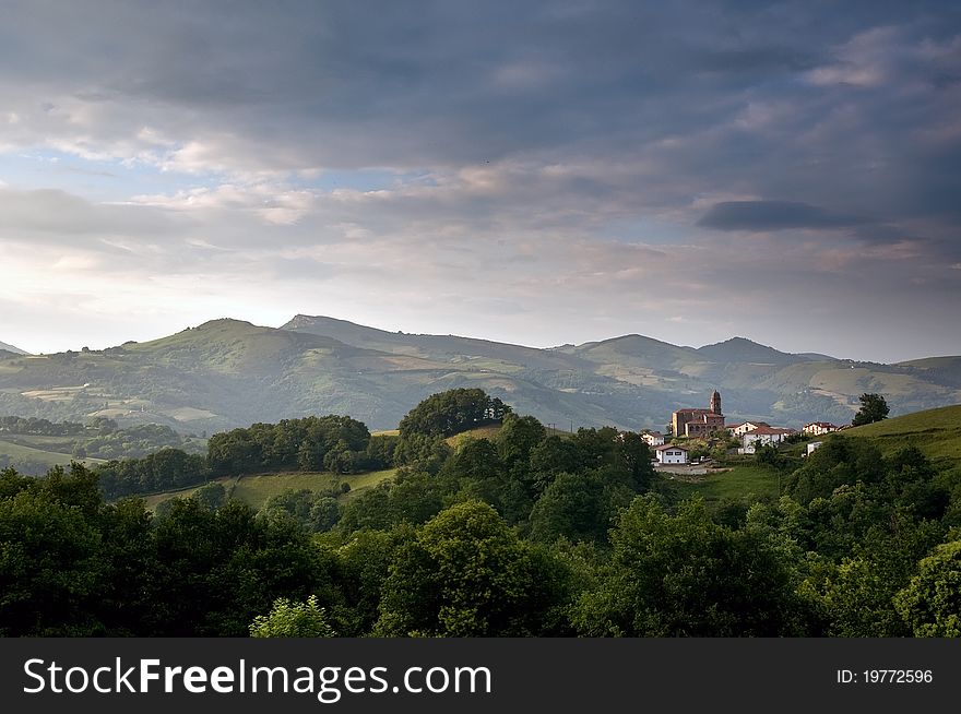 Mountain village in the north of Spain