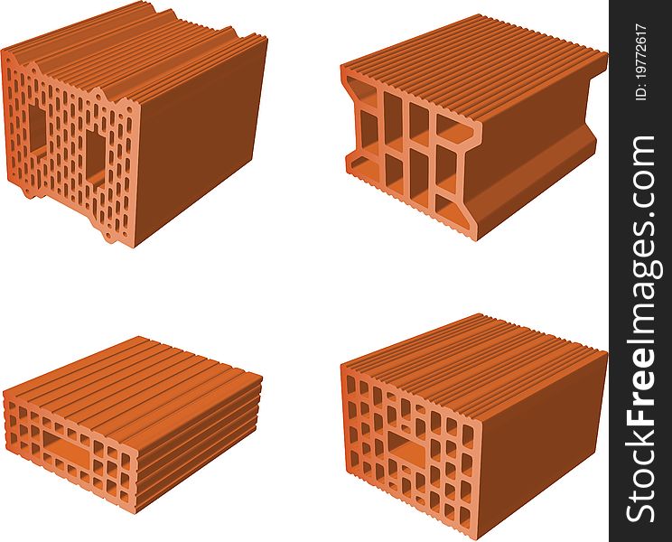 Bricks to build houses and buildings. Bricks to build houses and buildings