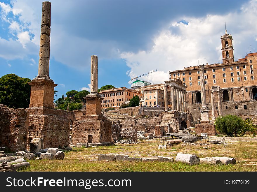 The roman forum, italy