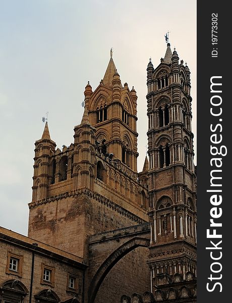 Norman arab cathedral in Palermo,  Sicily. Norman arab cathedral in Palermo,  Sicily