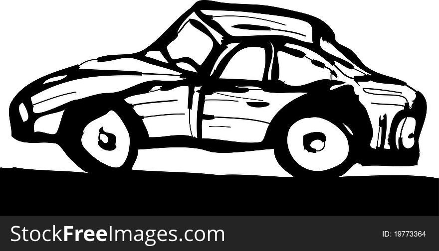 Vector illustration of a car