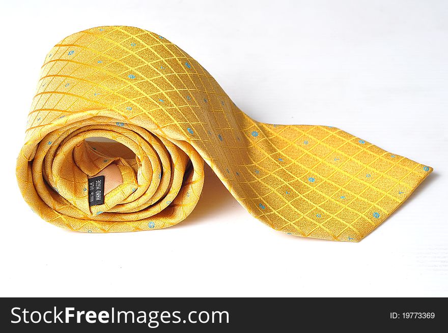 Yellow Strip Neck Tie