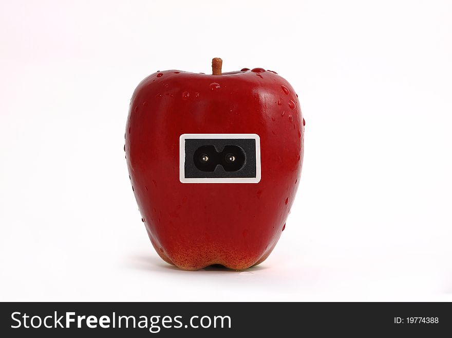 Apple Red And Plug