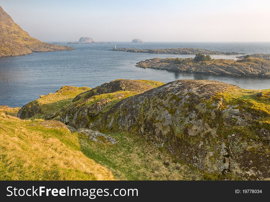 View of a coast in eastern Norway. View of a coast in eastern Norway