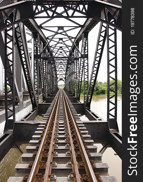 For railway bridges across the river Nakornchaisri Thailand