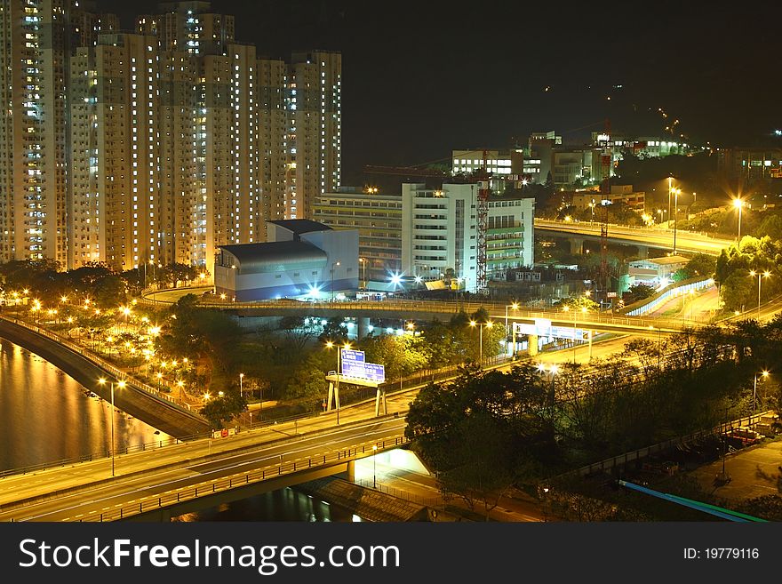 Hong Kong night view