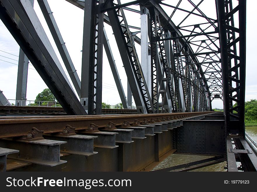 For railway bridges across the river Nakornchaisri Thailand