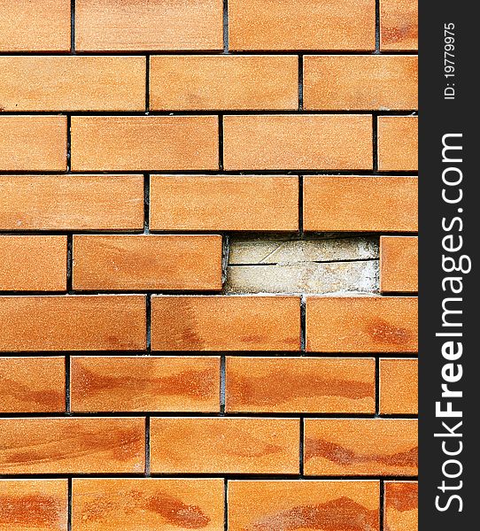 Red Old Brick Wall Pattern Framing