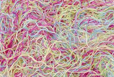 Bacground Of Multicolored Yarns Royalty Free Stock Image