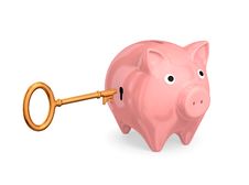 Pink Piggy-bank Stock Image
