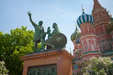 Monument To Minin And Pozharsky In Moscow Stock Image Monument To Minin And Pozharsky In Moscow Stock Image
