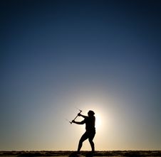 Silhouette Of Girl Flying Kite At Sunset Royalty Free Stock Photo Silhouette Of Girl Flying Kite At Sunset Royalty Free Stock Photo