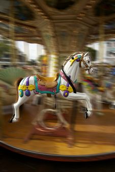 Carousel Horse Stock Photo
