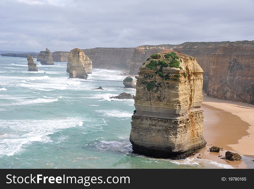 Twelve Apostoles along Great Ocean Road, Victoria. Twelve Apostoles along Great Ocean Road, Victoria