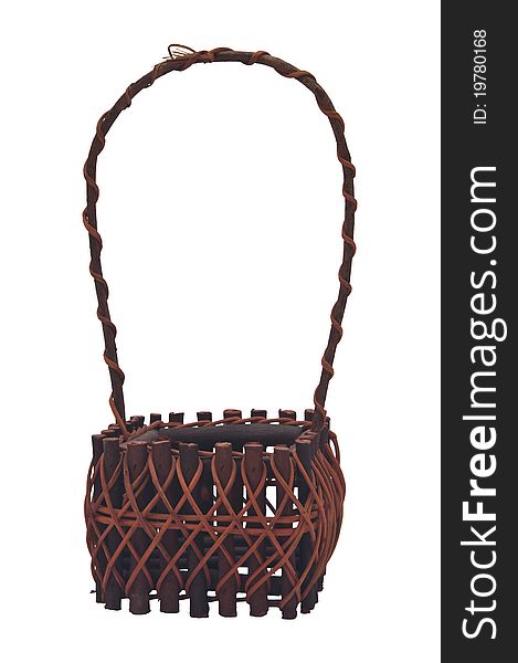 Empty Handmade Wicker Basket