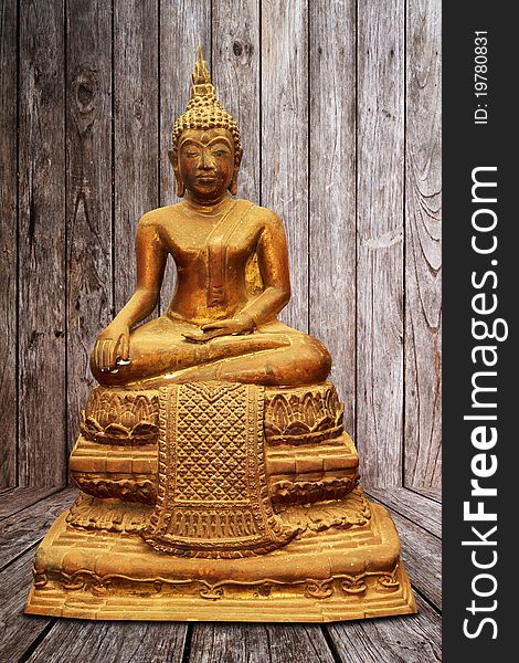 Old antique Copper Buddha sculpture