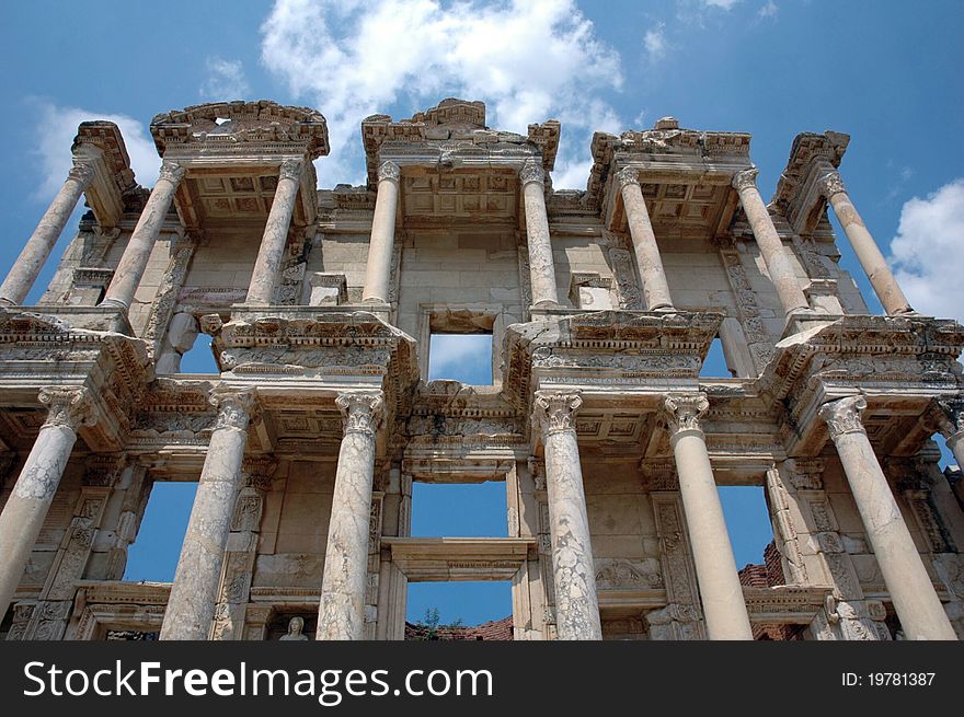 Celsus Library in Ephesus Turkey. Celsus Library in Ephesus Turkey